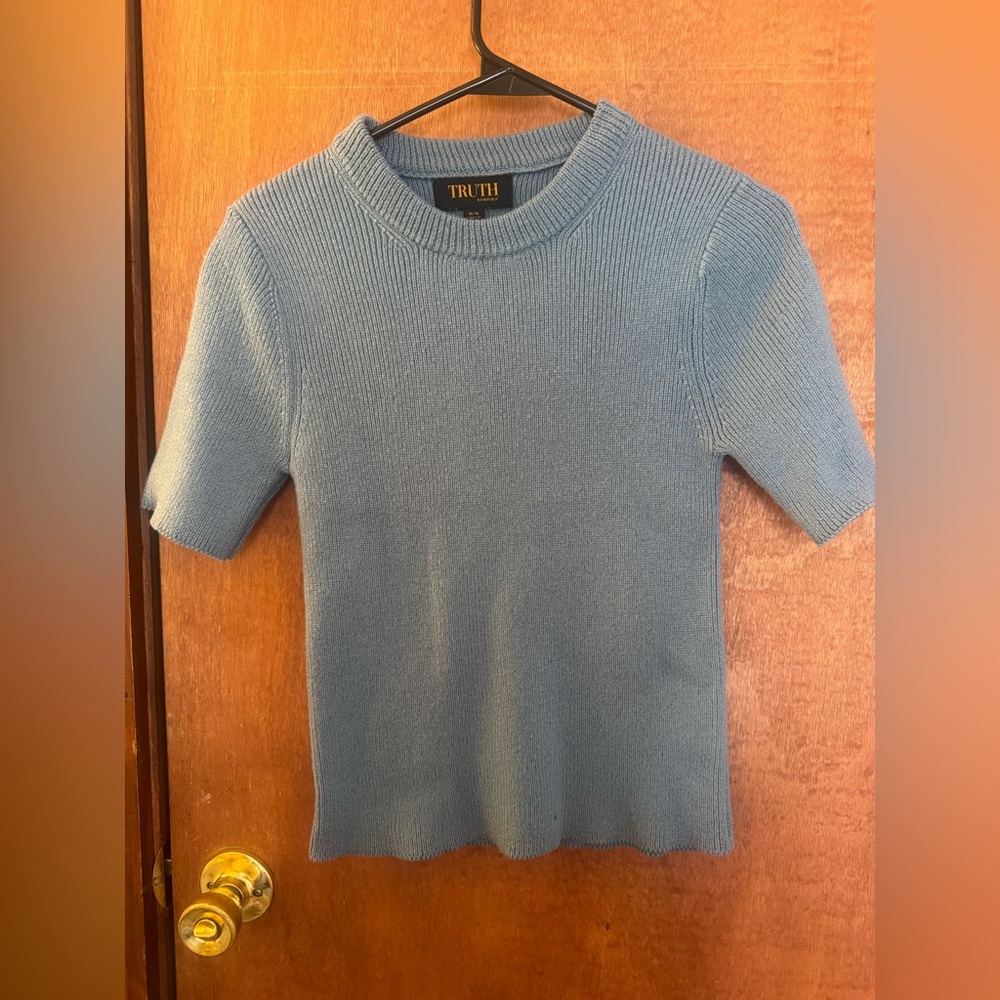 Truth Sky Blue Knit Top